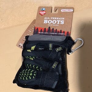 Arcadia All-Terrain Dog Boots in Black with Lime Accents